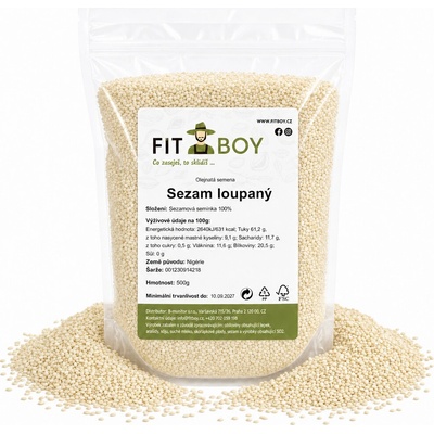 FITBOY Sezam loupaný 500 g