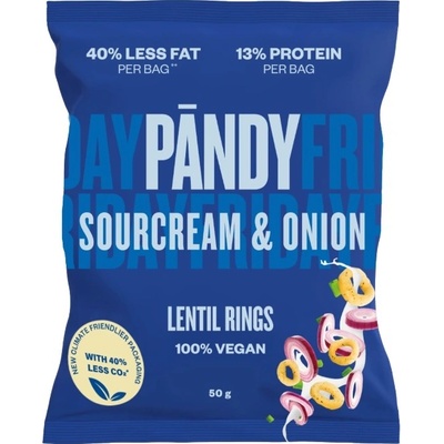 Pandy Lentil Rings sourcream onion kroužky cibule smetana 50 g
