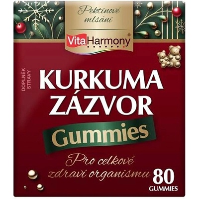 VitaHarmony XXL Kurkuma zázvor gummies 80 gummies