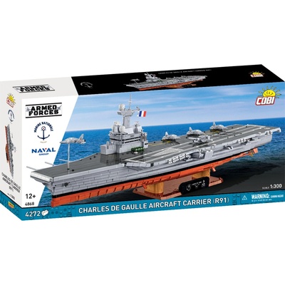 COBI 4868 Armed Forces Francúzska lietadlová loď Charles de Gaulle (R91) 1:300