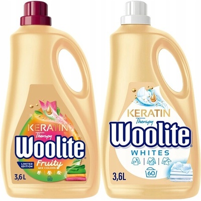 Woolite Tekutý prací prostředek na barevné prádlo mix 2 x 3,6 l