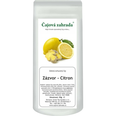 Čajová zahrada Zázvor & Citron zelený ochucený čaj 1 kg