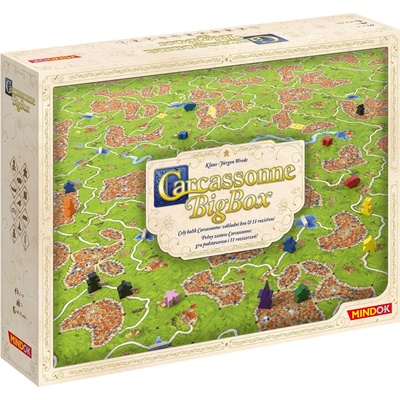 Mindok HRA Základní + 11 rozšíření Carcassonne Big box 2017