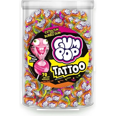 Argo Lízátko Gum pop s tetováním 100 x 18 g