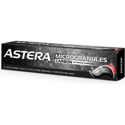 Gelová zubní pasta s mikrogranulemi s aktivním uhlím Carbon Astera 75ml