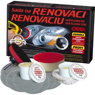 Carex Sada na renovaci plastových světlometů 90708 – Hledejceny.cz