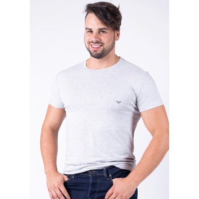Emporio Armani pánské tričko 111035 CC729 Sv. šedá