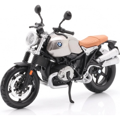 MAISTO MODEL BMW R NINE T SCRAMBLER STŘÍBRNÁ 1:12