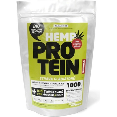 Zelená Země konopný proteín 1000 g