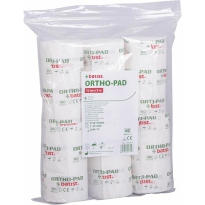 BATIST Medical a.s. polstrovací obinadlo pod sádru 8 cm x 3 m, 6 ks