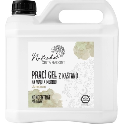 Natasha prací gel z Kaštanů na vlnu a merino 3 l