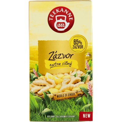 Teekanne World of Ginger Zázvor extra silný bylinný čaj aromatizovaný 20 x 1,75 g