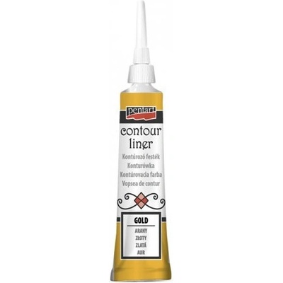 Pentart Konturovací liner metalický 20 ml ZLATÁ – Hledejceny.cz