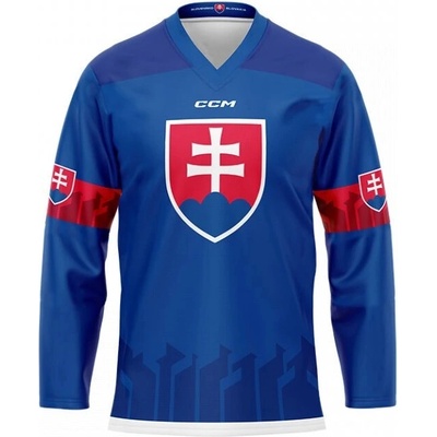 Slovenský hokejový fan dres Juraj Slafkovský #20 CCM Hockey Slovakia - modrý