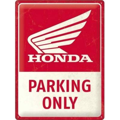 Nostalgic-Art Plechová cedule: Honda Parking Only - 30x40 cm