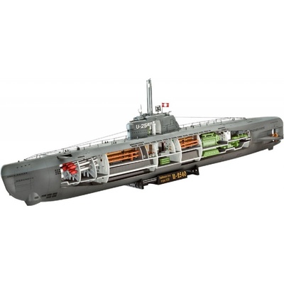 Revell Plastic modelKit ponorka 05078 Deutsches U-Boot Typ XXI mit Interieur 1:144