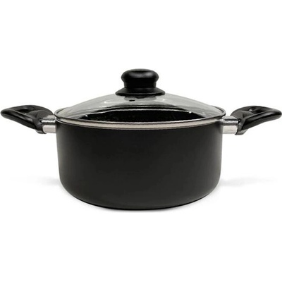 Kitchisimo Nero kastrol s poklicí 20 cm, 2,5 l, nepřilnavý povrch