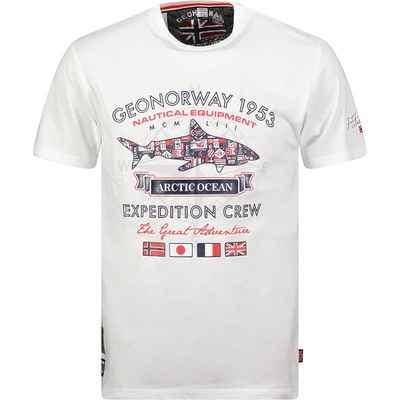 Geographical Norway tričko pánské J-SHARK men bílá