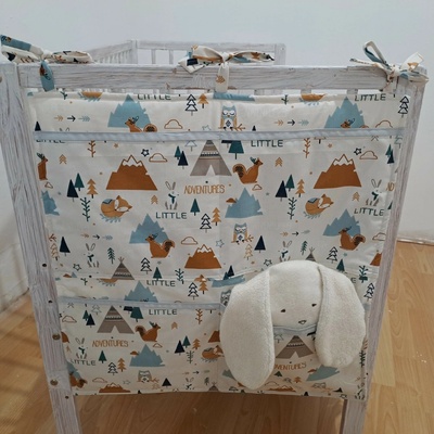 Pro útulný domov Kapsář na postýlku Zvířátka s Teepee
