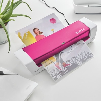 Leitz iLAM Home Office A4, WOW růžová