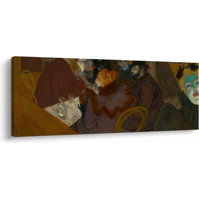 Obraz - Henri de Toulouse-Lautrec, At the Moulin Rouge, reprodukce, jednodílný 145x58 cm