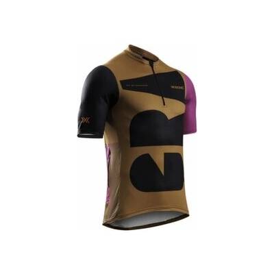 X-bionic Corefusion Gravel Jersey Béžové A čierne