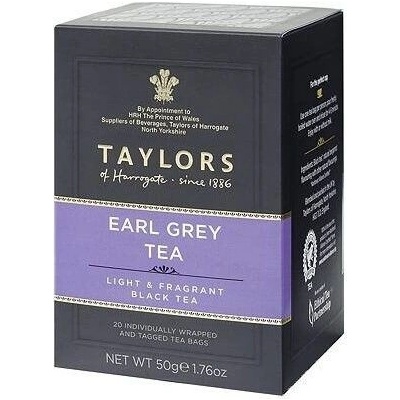 Taylors of Harrogate Earl Grey černý čaj 20 ks 50 g
