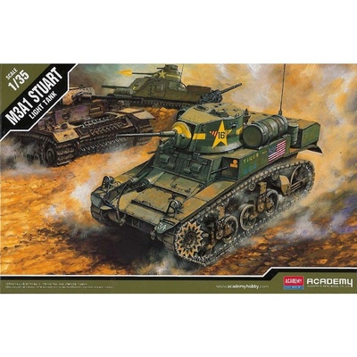 Academy Model Kit tank 13269US M3A1 STUART LIGHT TANK 1:35