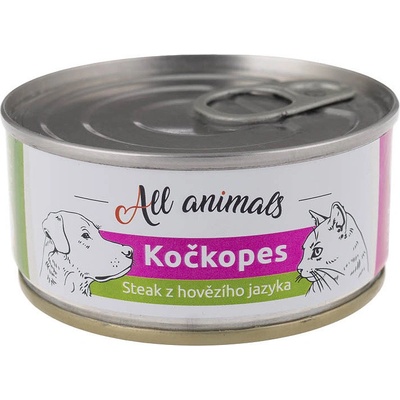 All Animals kočkopes steak z hovädzieho jazyka 100 g
