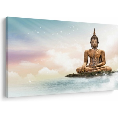 Obraz - Buddha dohlížející na zemi, jednodílný 120x80 cm