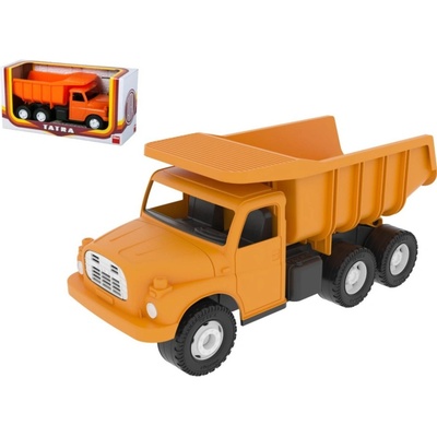 Teddies Auto Tatra plast 30 cm oranžová sklápěč v krabici