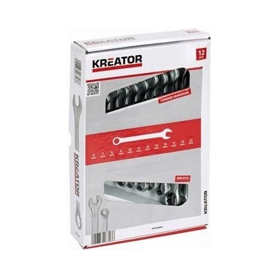 Sada klíčů Kreator KRT500009 očkoploché 8-22mm, 12ks