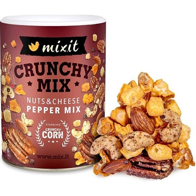 MIXIT Crunchy mix sýr, crunchy corn a oříšky s barevným pepřem 300 g