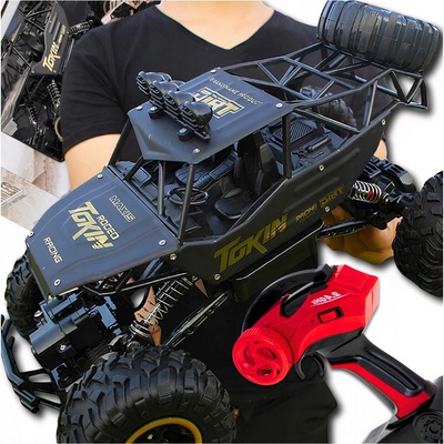 Memflow Terénní auto na dálkové ovládání 4x4 s LED osvětlením 1:12