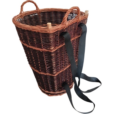 HRADIL H041 Nůše na dřevo s popruhy přírodní vrba 43 x 38 cm
