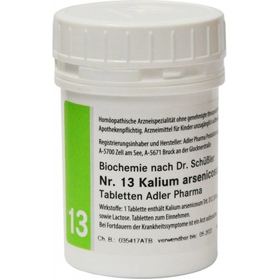 Adler Pharma Schüsslerove soli Nr. 13 Kalium arsenicosum D12 400 tabliet