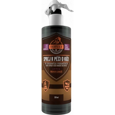 Topvet Sprej k péči o kůži po drobných poranění 250 ml