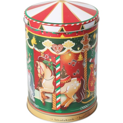 EH Excellent Houseware STELLARI plechový kolotoč na sušenky v parku, Ø 13,2 cm červený