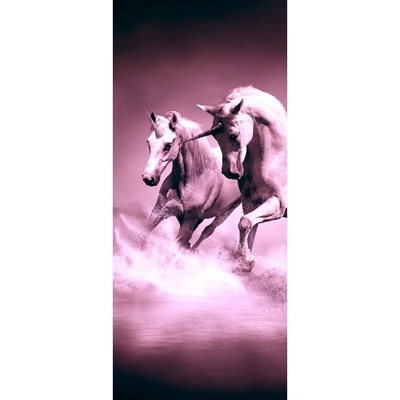 Preinterier Fototapeta - DV0189 - Fialové jednorožce Samolep. fólia - 91cm x 211cm