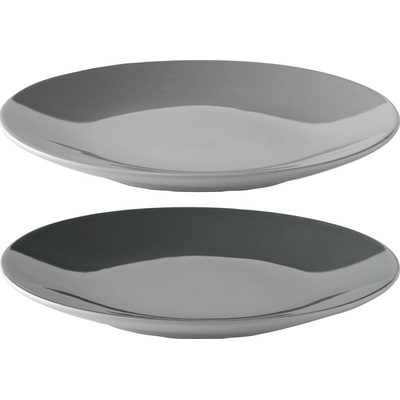 Stelton Jedálenský tanier EMMA 22 cm sivá farba kamenina 2 ks