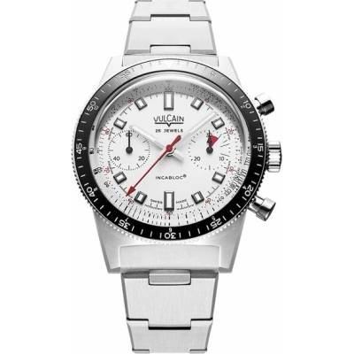 Vulcain Skin Red & White - Steel Bracelet