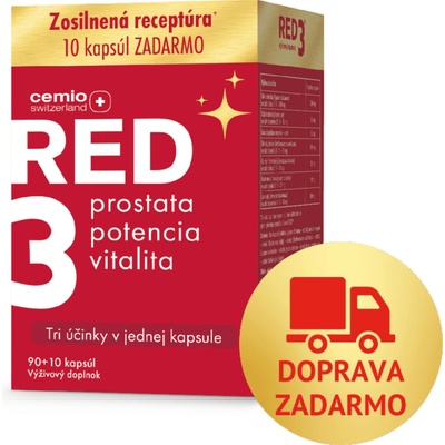 Cemio RED3 90 + 10 kapsúl