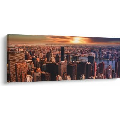 Obraz - Pohľad na metropole, jednodielne 100x40 cm