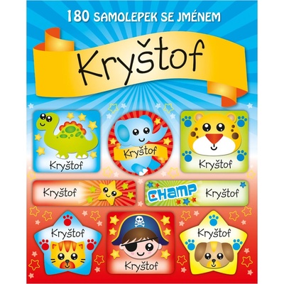 ARGUS Veselé nálepky samolepky se jménem Kryštof