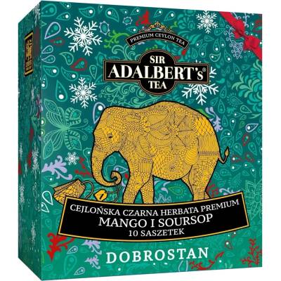 Sir Adalbert's Tea čierny sypaný čaj v nálevových vreckách 20 g
