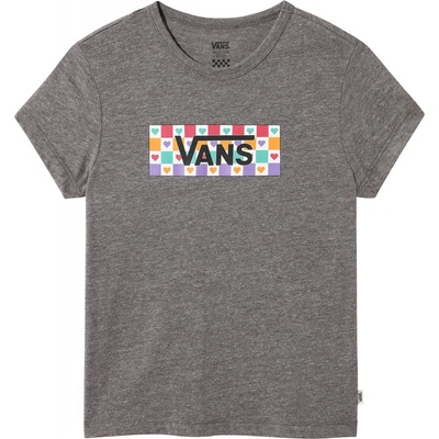 VANS GIRLS CHECK TANGLE BABY TEE Grey Heather