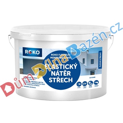 Rokospol Roko Flexibilní membrána nátěr na renovaci střech RK665 Barva: Červenohnědá RAL 8440, Hmotnost: 25 kg