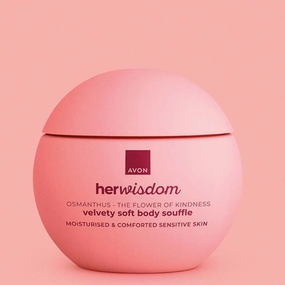 AVON Hydratační tělové souffle pro citlivou pokožku Her Wisdom Osmanthus 180 ml