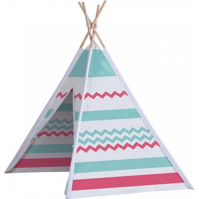 InternetovaZahrada Dětský stan Teepee 160x120x120cm bílý