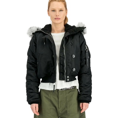 Alpha Industries N-2B Cropped Loose Winter Jacket Women black